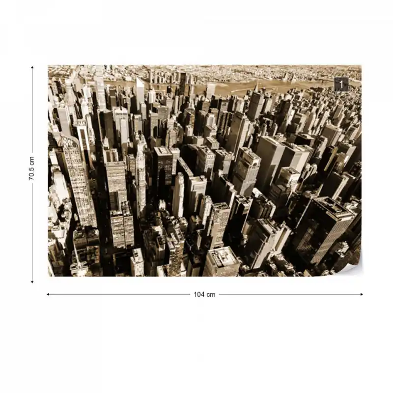 Bestseller Fototapet - Jungla Urbană – Sepia