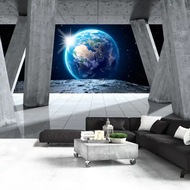 Bestseller Fototapet autoadeziv - View From the Moon