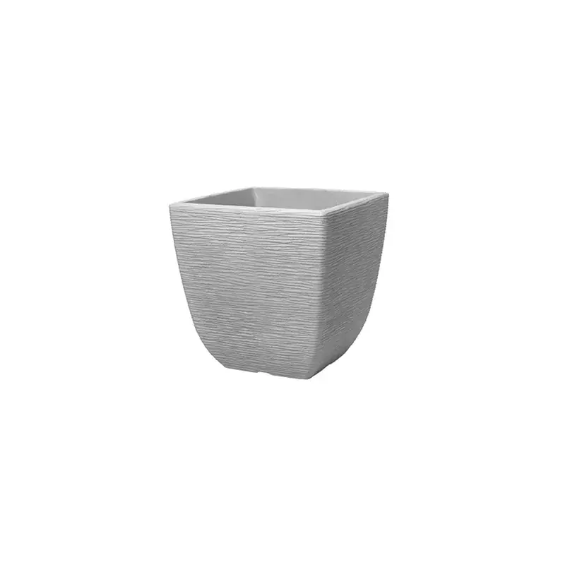 Chilipir Ghiveci pentru flori si plante, patrat, gri, 34L