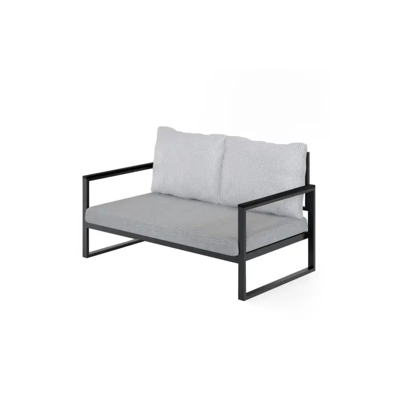 Canapea de gradina cu 2 locuri Bej-Negru MTLBHC120003 Vezi acum