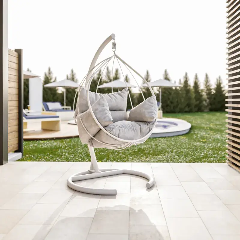 Chilipir Scaun cu Balansoar Gradina Mavera - White