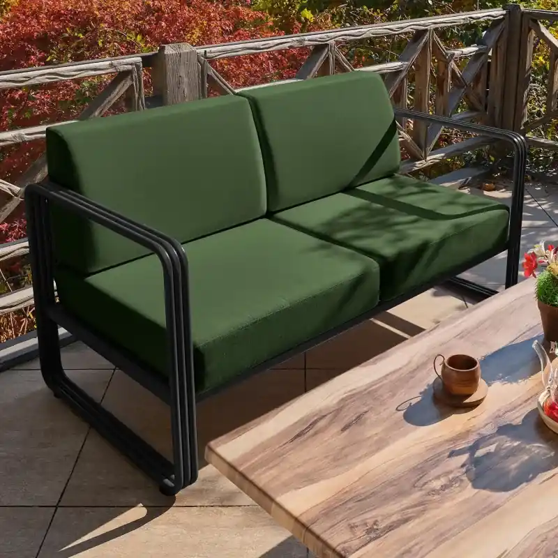 Ofertă specială Canapea Gradina 2 locuri 151 X 66 X 70 Solaris - Black, Green