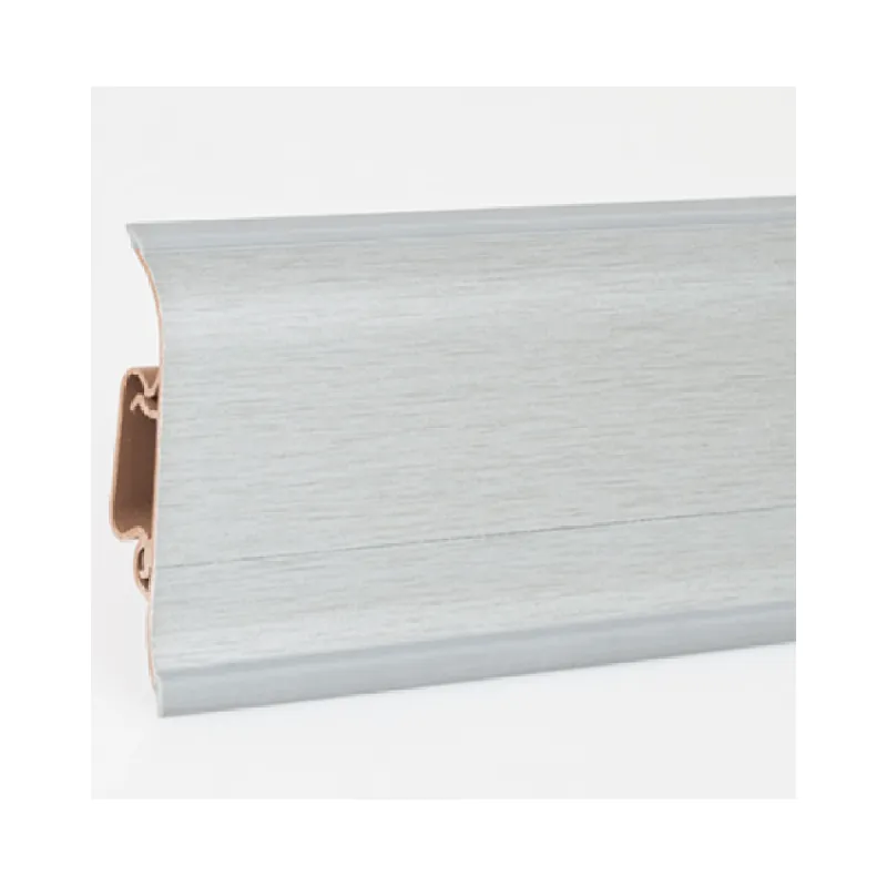 Ultima șansă Plinta PVC parchet laminat Korner LP55, 2500 x 60 x 22 mm, gri deschis
