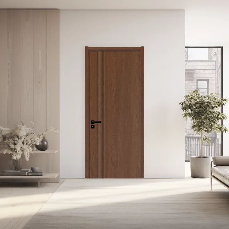 Usa interior din MDF Karma 507, reversibila, toc si accesorii incluse, stejar inchis, 70 x 200 cm Livrare rapidă