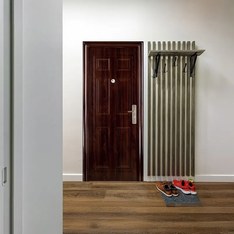 Usa metalica intrare Elegance 9, maro, 86 x 205 cm, stanga Lichidare de stoc