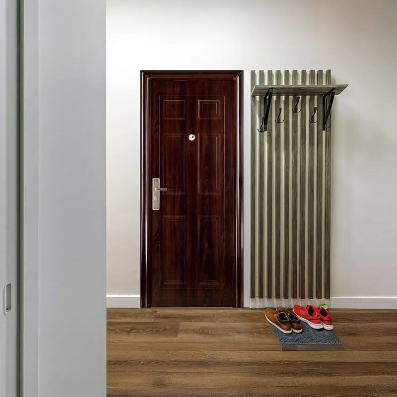 Bestseller Usa metalica intrare Elegance 9, maro, 86 x 205 cm, dreapta