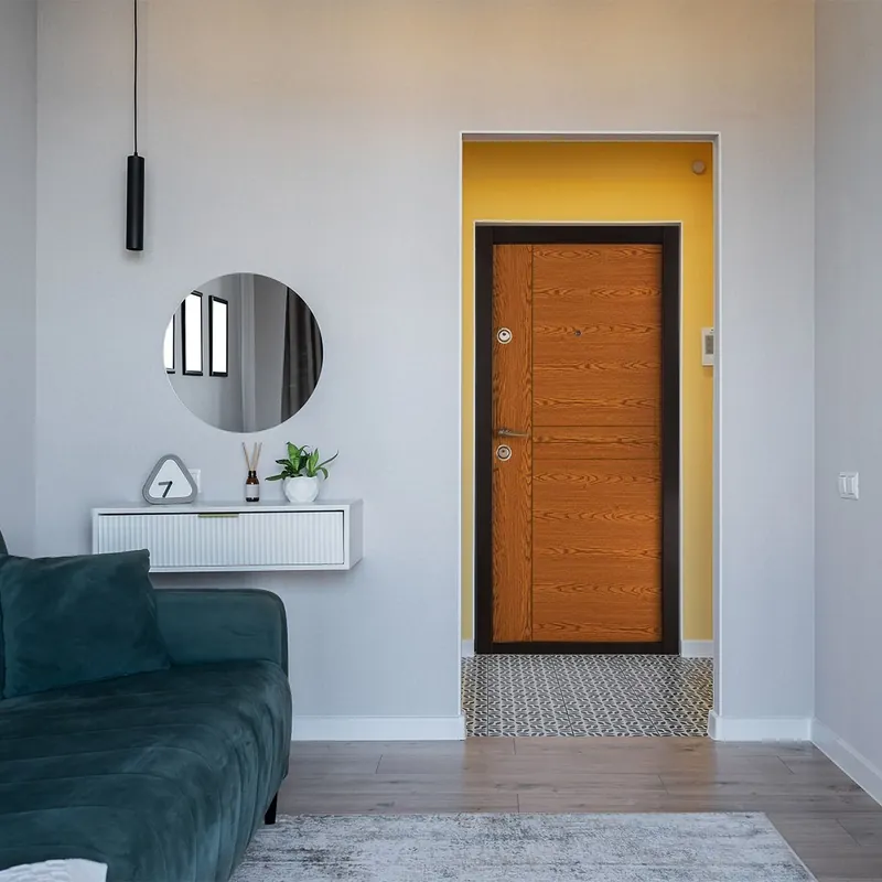 Cumpără acum Usa metalica apartament Prestige 03 B, maro, 96 x 205 cm, dreapta
