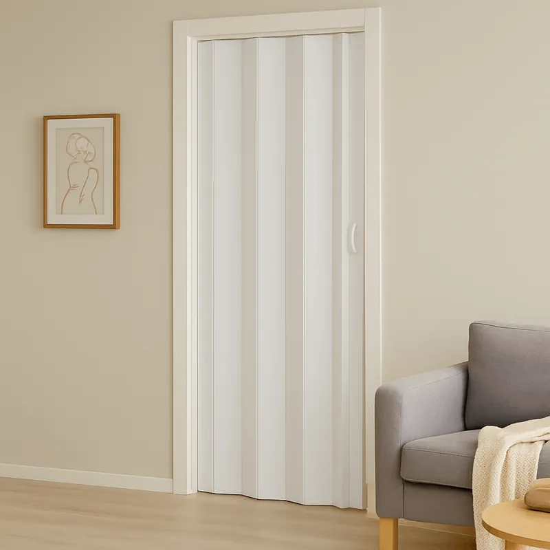 Usa plianta interior, din PVC, sina si accesorii incluse, alb marmorat, 82 x 203 cm Preț promoțional