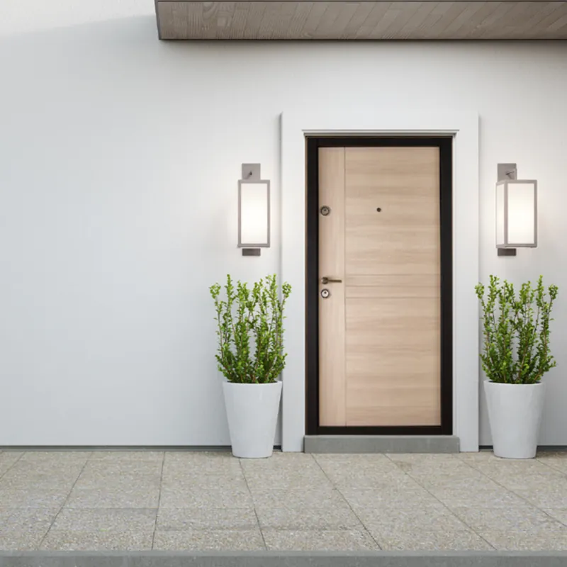 Livrare rapidă Usa metalica apartament Prestige 03 A, bej, 96 x 205 cm, dreapta