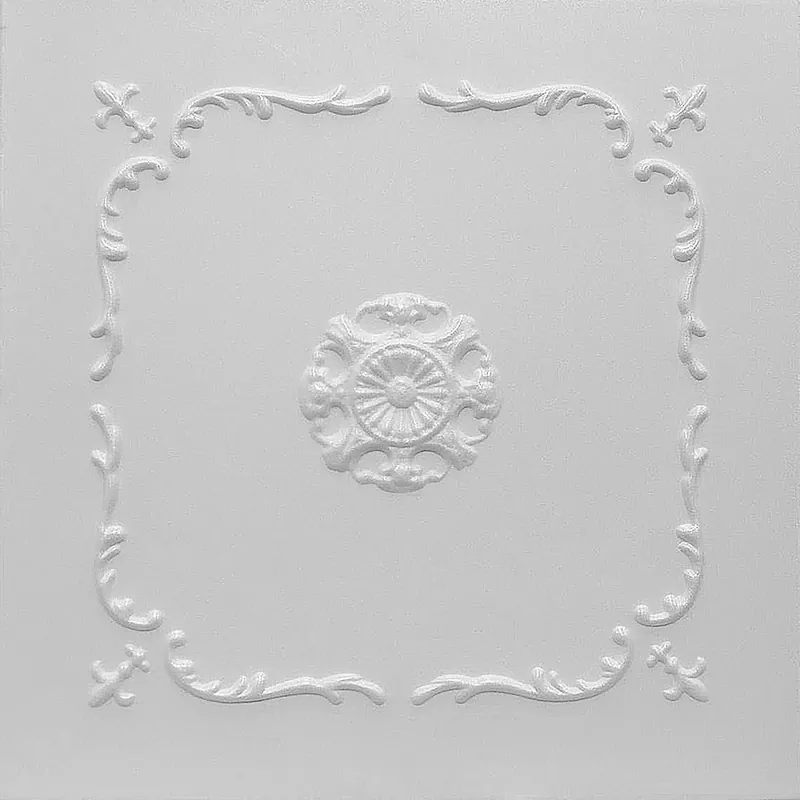 Preț redus Tavan fals decorativ 0818 Alb, 500 x 500 mm