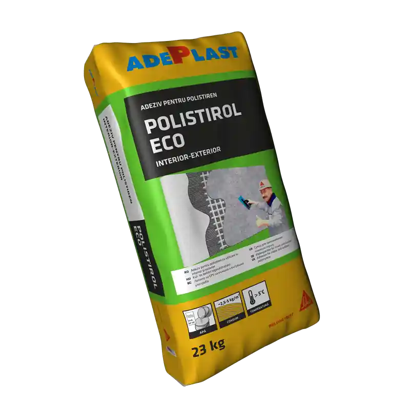 Adeziv polistiren Adeplast Polistirol Eco, interior/exterior, 23 kg Ofertă limitată