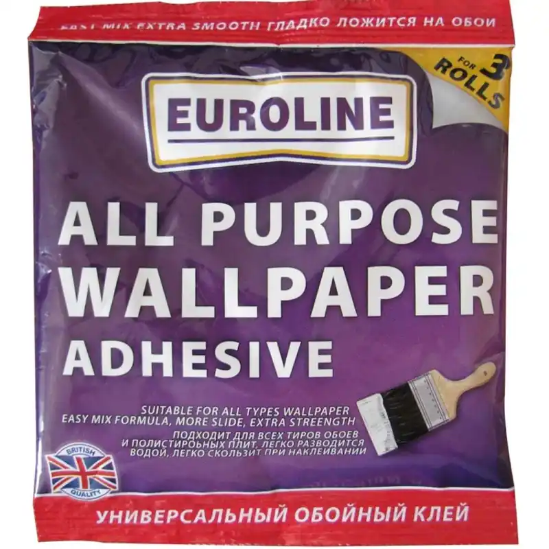 Livrare expres Adeziv tapet universal, Euroline, pentru 3 role, 60g