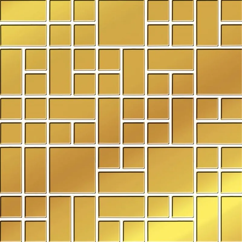 Calitate înaltă MOZAIC GOLD GLASS25X25 10 BUC/CUT