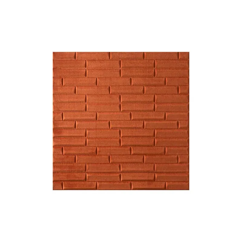 Premium Panou autoadeziv Atria, model caramida catifea caramiziu, MR01-07, 70 x 70 x 0.6 cm