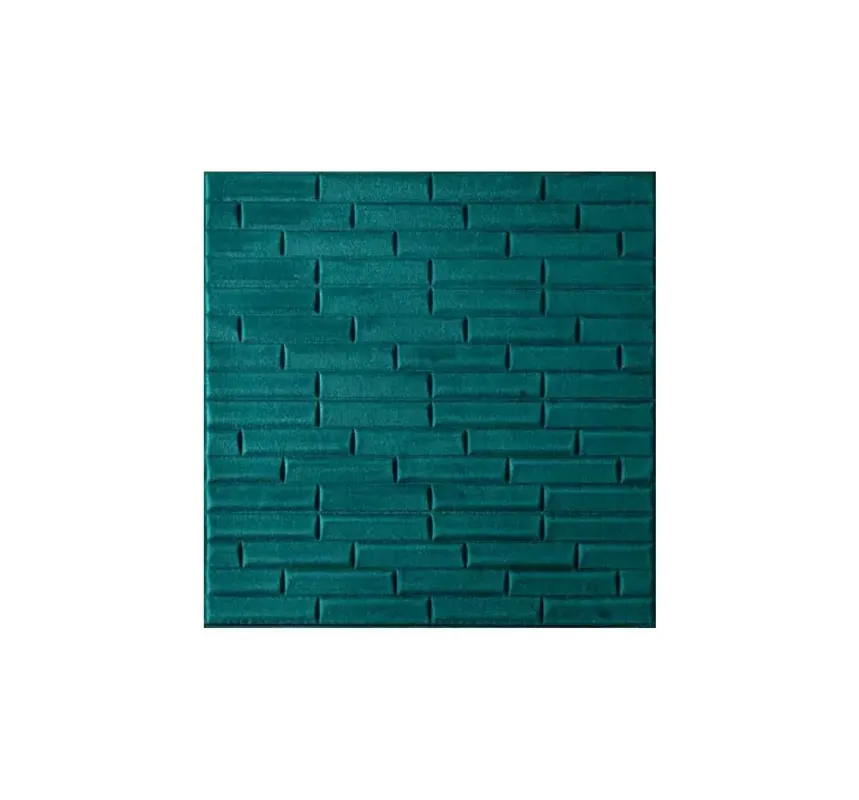 Panou autoadeziv Atria, model caramida catifea verde, MR01-01, 70 x 70 x 0.6 cm Retur ușor