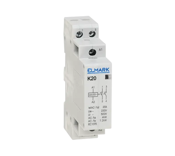 Contactor modular, K20, 40A, 230V, 2NO, Elmark Doar azi
