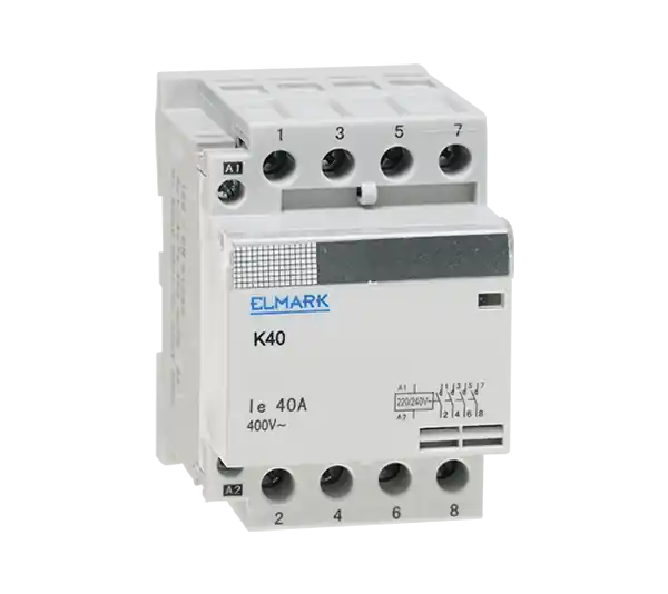 Contactor modular, K40, 40A, 230V, 3NO+1NC, Elmark Livrare rapidă