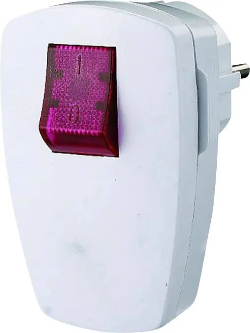 Disponibil imediat Stecher cu impamantare, cu intrerupator cu bec, 230 V, IP20, EMP100SWL