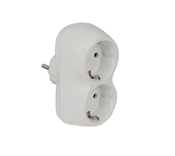 Adaptor dublu Elmark, 2 prize, 16A, 3500W, alb Cumpără acum