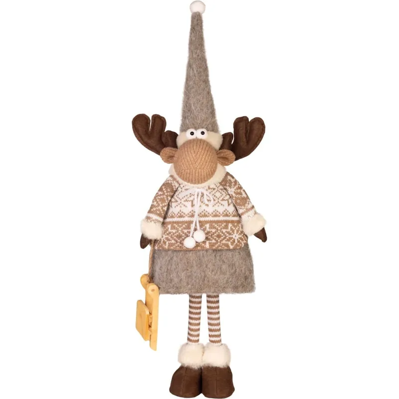 Decorațiune de Crăciun MagicHome, ren, fetiță, 13x21x53 cm Promoție