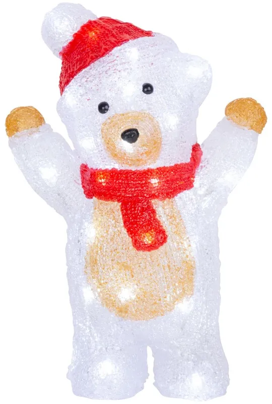 Cumpără acum Decorațiune de Crăciun MagicHome, Ursuleț, 30x LED, alb rece, acrilic, IP44, exterior, 19×11.5×30 cm