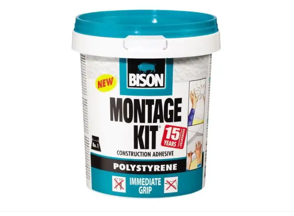 Adeziv polistiren, pentru fixare si lipire, 1 kg, Montage Kit, Bison Lichidare de stoc
