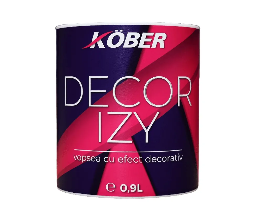 Ofertă de sezon Vopsea decorativa interior, Decor Izy, lila rasarit, 0.9 L, Kober