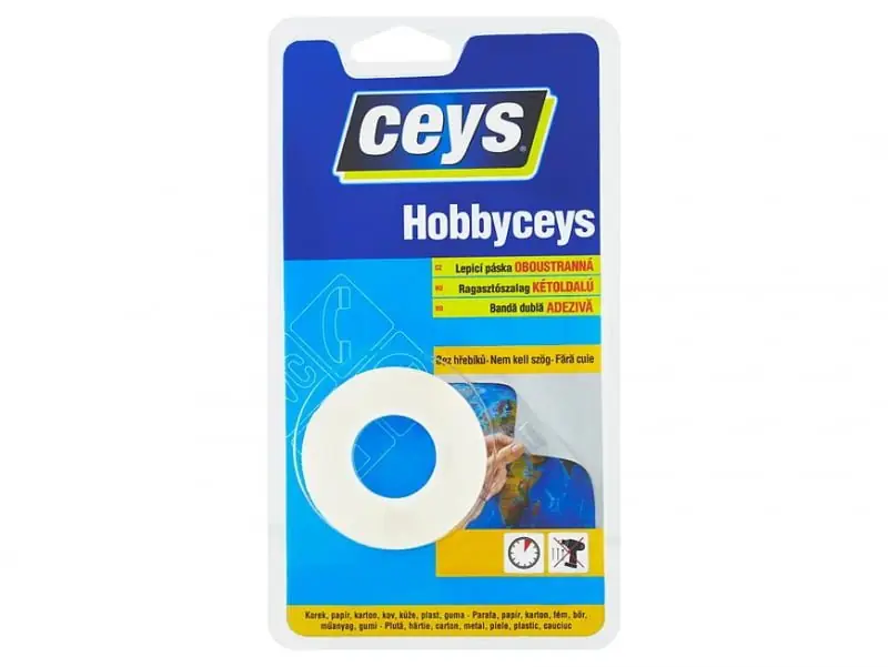 Banda dublu adeziva, 2 m x 15 mm, Ceys Hobbyceys Reducere extra