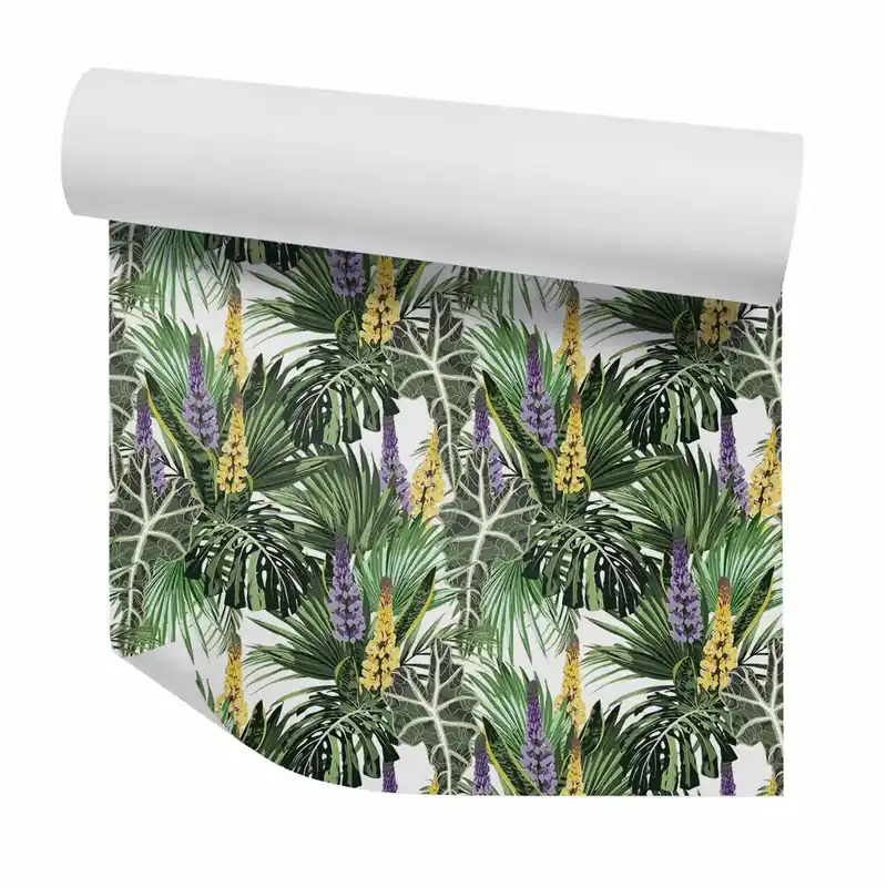 Bestseller Tapet de perete Floră tropicală luxuriantă
