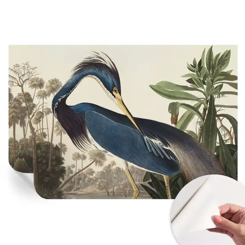 Noutate Fototapet modern pentru sufragerie cu design de natură exotică