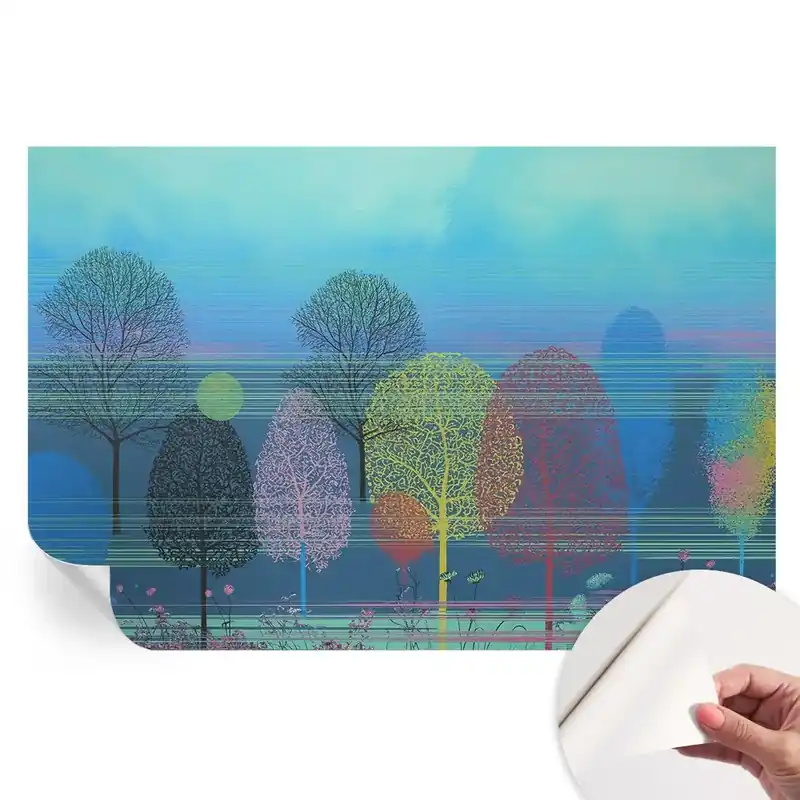 Reducere de preț Fototapet modern Armonie colorată pentru sufragerie
