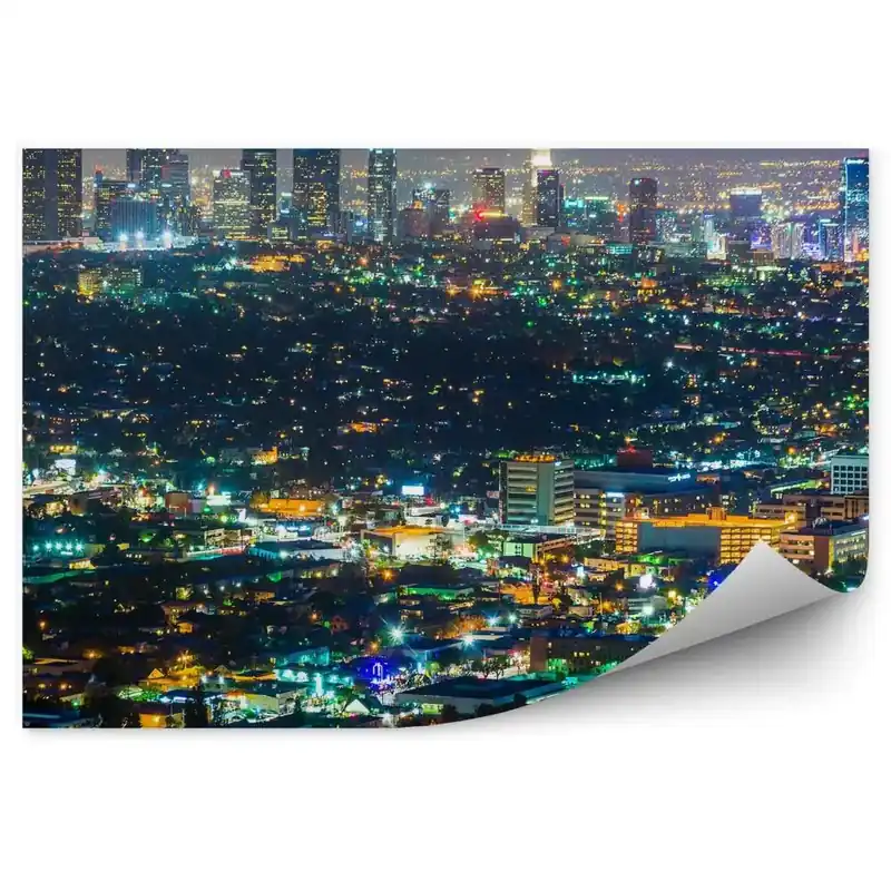 Ofertă specială Fototapet Vedere Aeriană A Luminilor Din Los Angeles