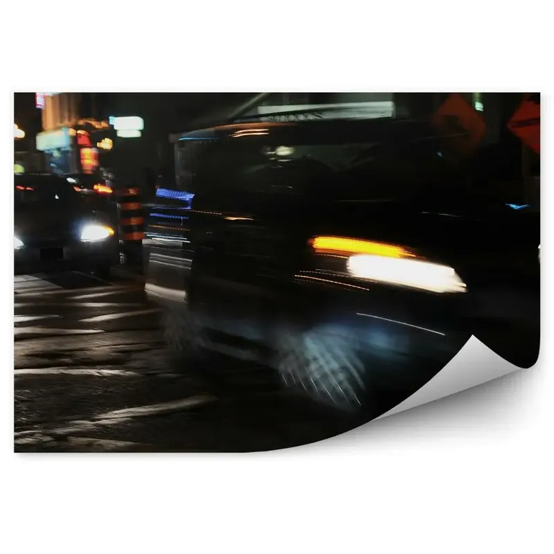 Bestseller Fototapet perete Mașini De Oraș Pe Timp De Noapte