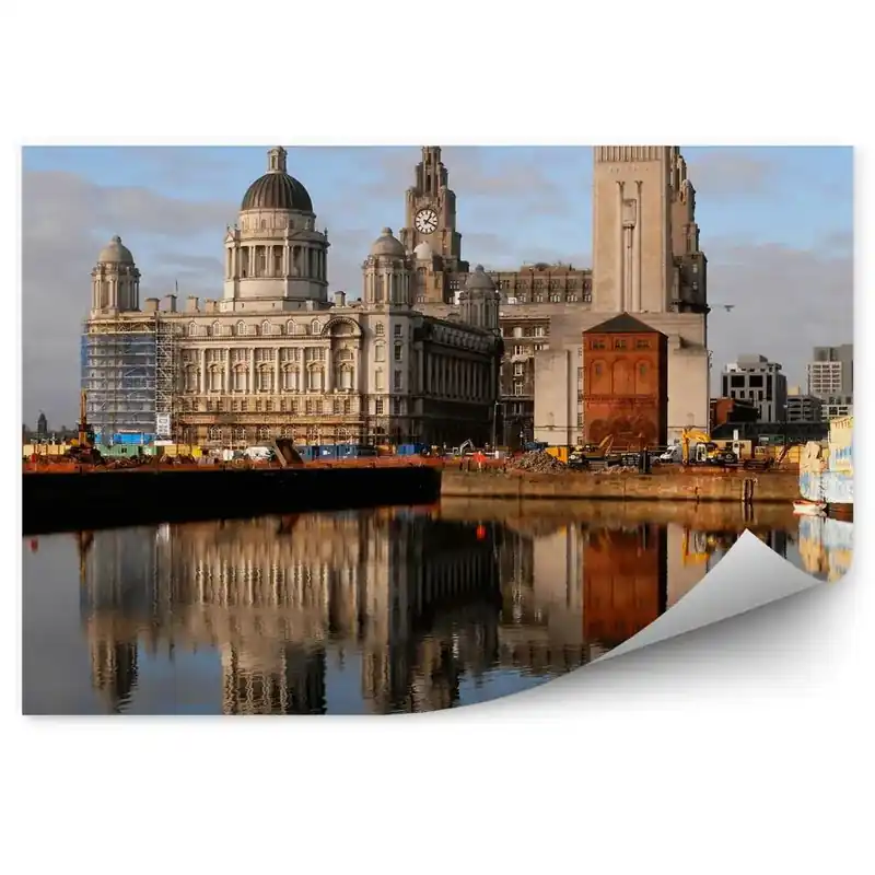 Discount Fototapet vintage Liver Building Liverpool Anglia