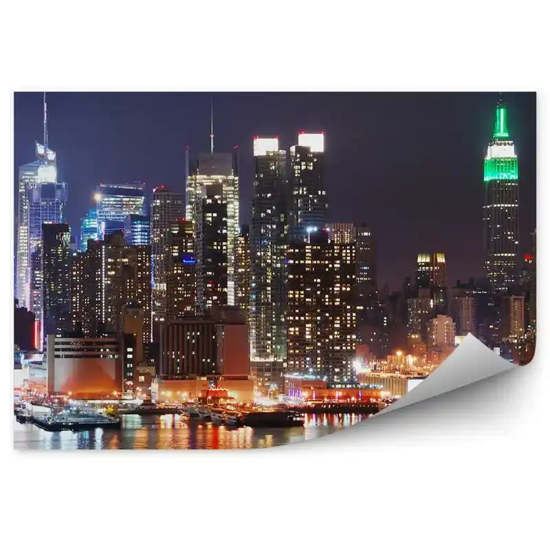 Bestseller Decor fototapet Zgârie-Nori New York Râul De Lumină