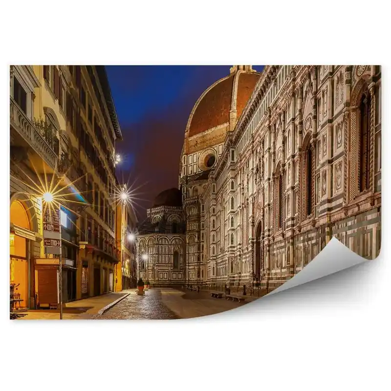 Fototapet vintage Clădiri Din Piața Michelangelo Strada Luminii Din Florența Doar azi