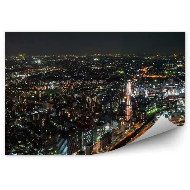 Fototapet perete Vedere Aeriană Tokyo Japonia Lumini De Noapte Bestseller