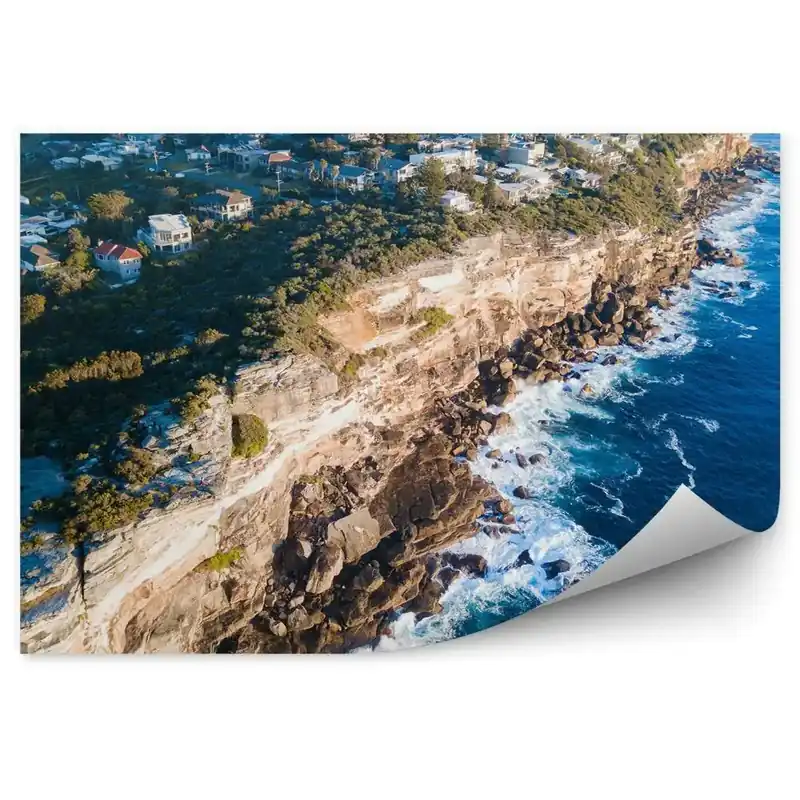Bestseller Fototapet vintage Vedere Aeriană A Orizontului Sydney Stânci Ocean