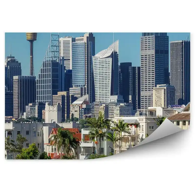 Fototapet pentru perete Zgârie-Nori Copaci Cer Nori Sydney Cumpărături sigure