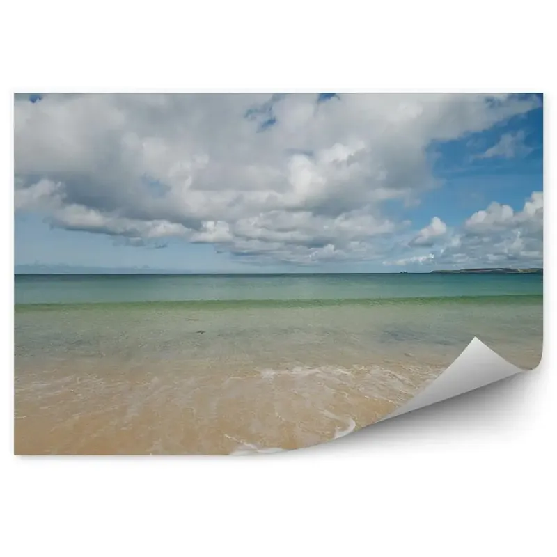 Plată securizată Fototapet perete Vedere De Plajă Cer Nori Cornwall Oceanul Atlantic