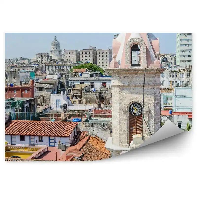 Fototapet perete Vedere asupra orașului, catedrală, arhitectură, Cuba Cumpără online