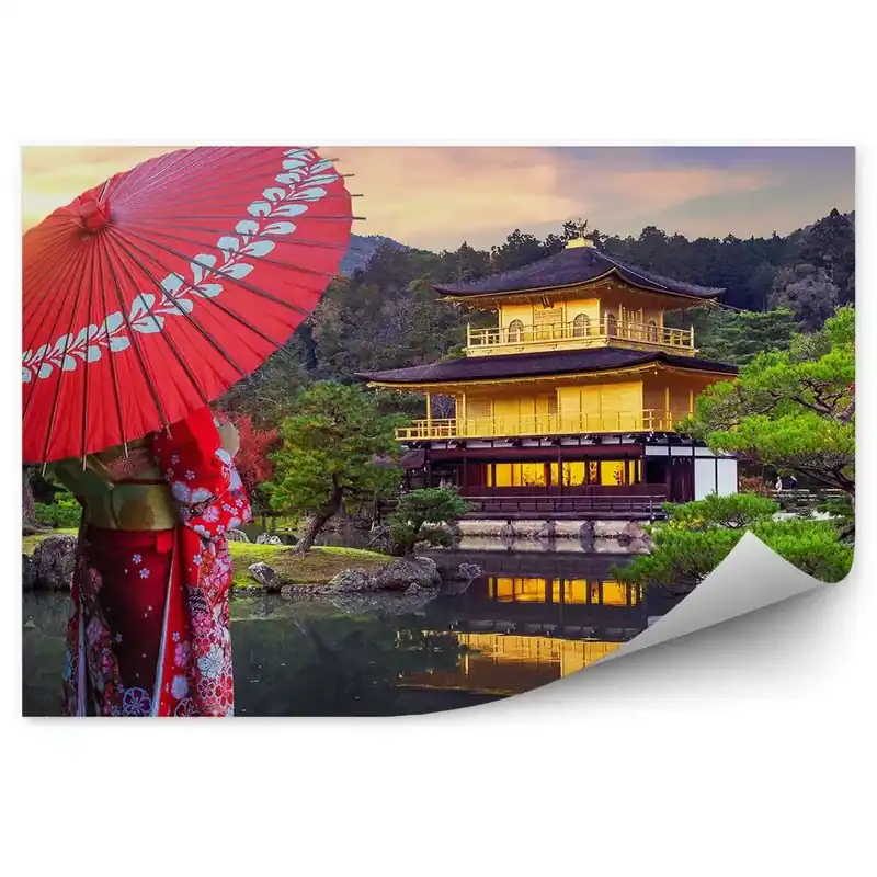 Cumpără acum Fototapet Japonia arhitectura natura copaci femeie