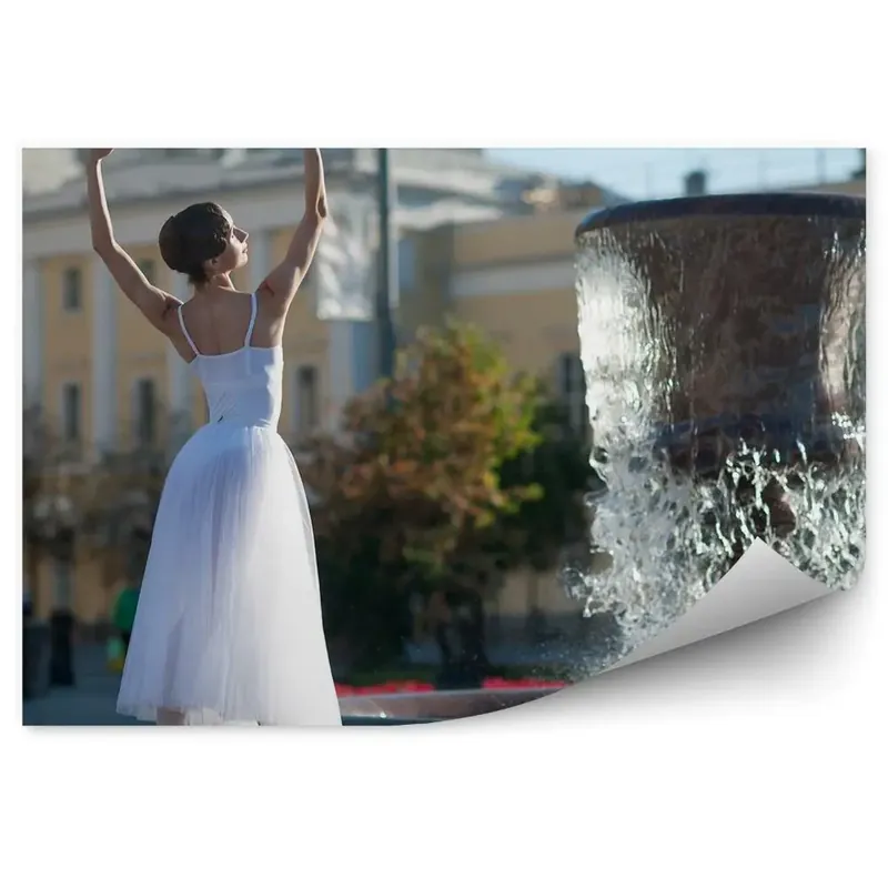 Fototapet perete Balerina ce dansează fântâna orașului Mai ieftin