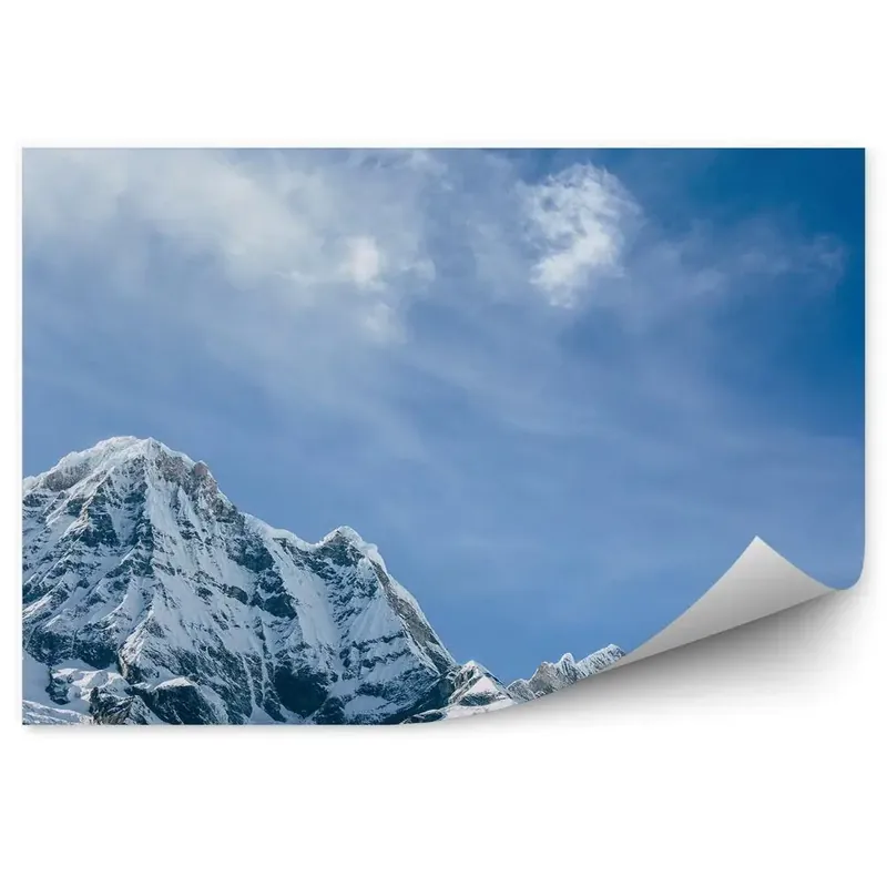 Fototapet perete Vârful Acoperit De Zăpadă Al Muntelui Himalaya Mai ieftin