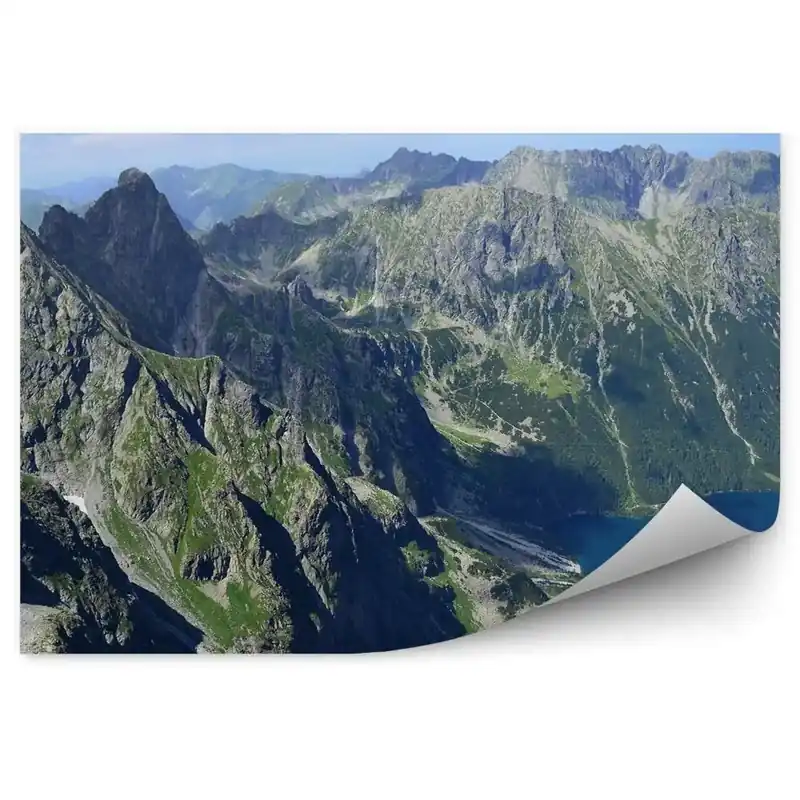 Calitate înaltă Fototapet perete Vedere De Zgârieturi, Munți, Munții Tatra, Cer, Nori, Ochi De Mare