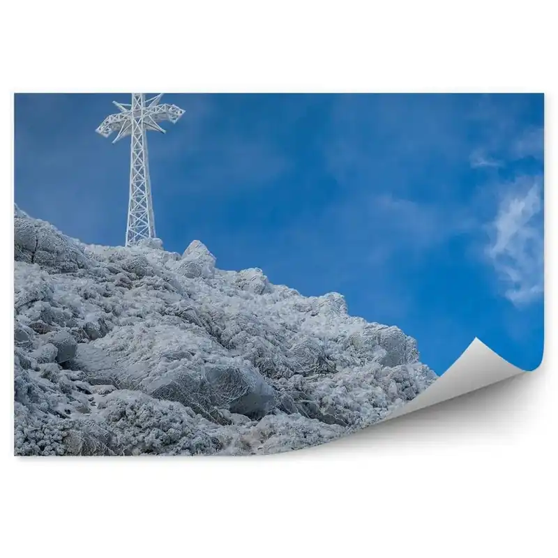 Preț redus Fototapet pentru perete Roci De Zăpadă De Brumă Se Încrucișează