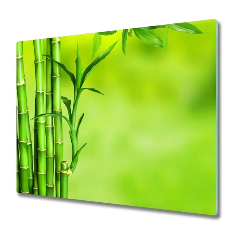 Tocător din sticlă Bambus verde strălucitor Preț mic