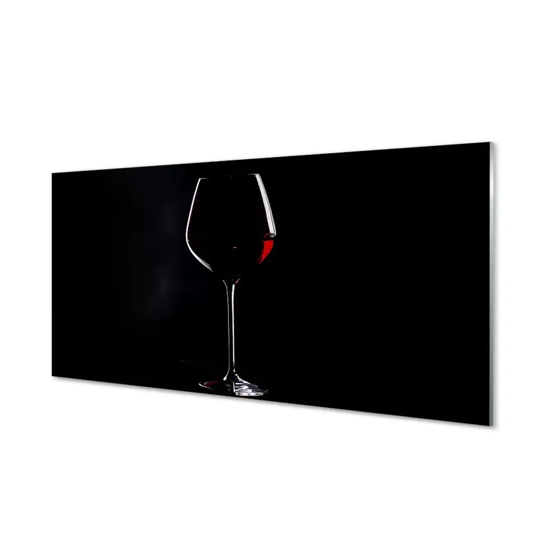 Lichidare de stoc Fotografie imprimată pe sticlă Pahar De Vin Cu Fundal Negru