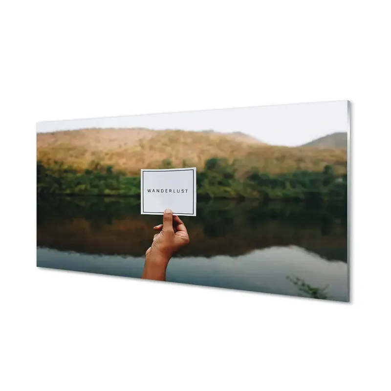 Premium Tablou de sticlă Panorama Wanderlust