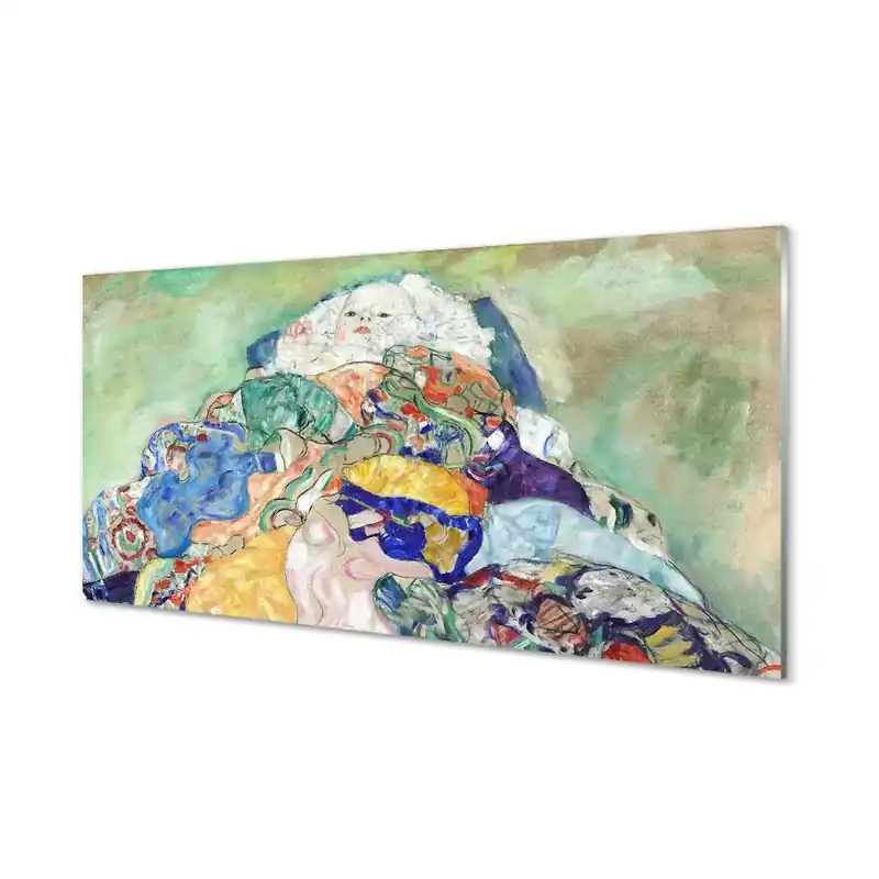 Preferatul clienților Tablou sticlă Gustav Klimt - Copil (Leagăn)